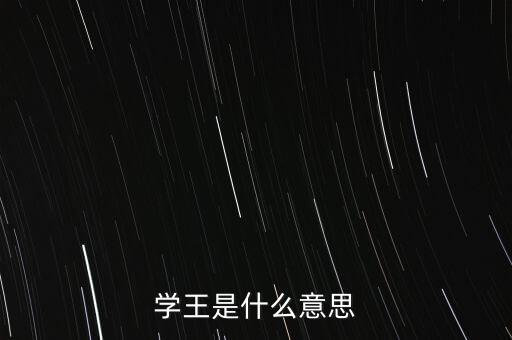 學王是什么意思