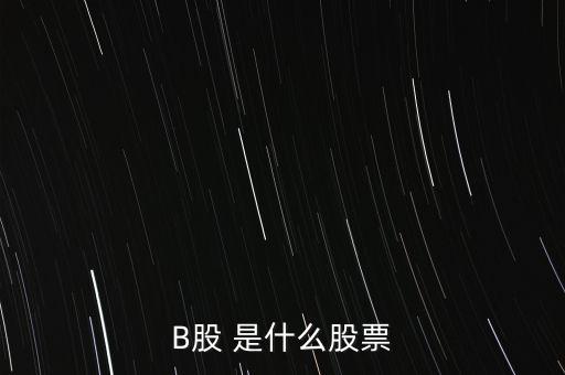 基金b股是什么股票，上證A股上證B股上證基金深證A股深證B股是什么意思  搜