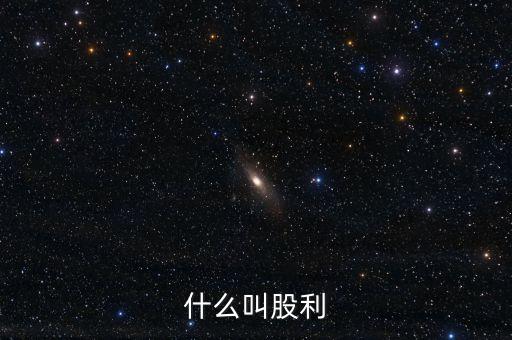 什么叫股利