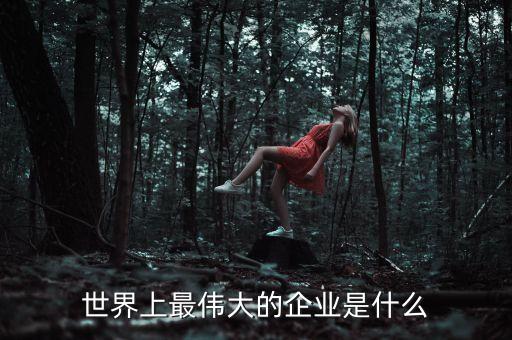 什么是偉大的企業(yè)，世界上最偉大的企業(yè)是什么