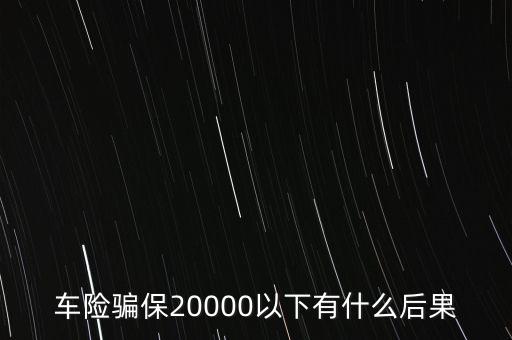 車騙保有什么后果，車輛騙保的后果