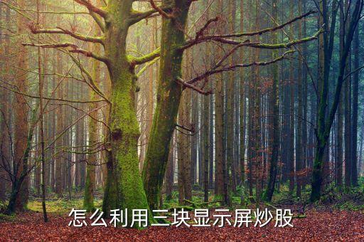 炒股為什么要4個屏幕，看盤操盤用專業(yè)多屏炒股軟件在多屏電腦上進(jìn)行分屏有必要嗎現(xiàn)在有