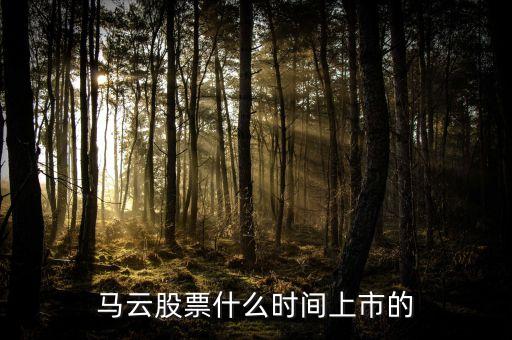 馬云什么上市，馬云公司在哪家交易所上市的