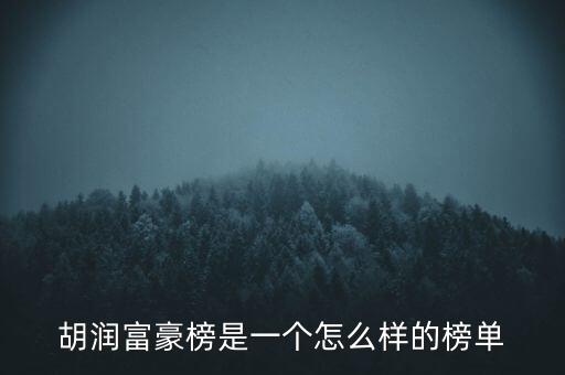 能上胡潤(rùn)百?gòu)?qiáng)說(shuō)明什么，胡潤(rùn)富豪榜是一個(gè)怎么樣的榜單