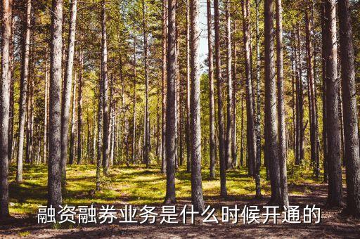 融資融券業(yè)務(wù)什么時(shí)候開始的，融資融券什么時(shí)候開始
