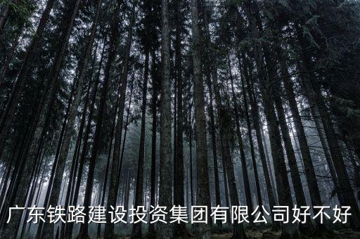 廣東鐵路建設(shè)投資集團(tuán)有限公司好不好