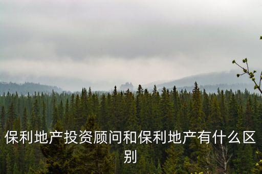鐵投與保利有什么關(guān)系，保利地產(chǎn)投資顧問(wèn)和保利地產(chǎn)有什么區(qū)別