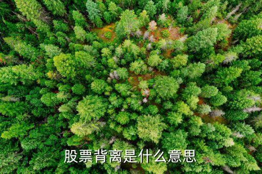 股票背離是什么意思，股市里的背離是什么意思