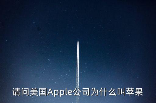 請(qǐng)問美國(guó)Apple公司為什么叫蘋果