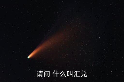 請問 什么叫匯兌