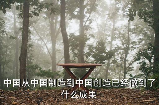 中國制造到中國創(chuàng)造靠的是什么，中國從中國制造到中國創(chuàng)造已經(jīng)做到了什么成果