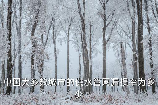 中國(guó)大多數(shù)城市的供水管網(wǎng)漏損率為多少