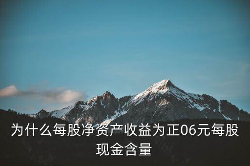 為什么每股凈資產收益為正06元每股現(xiàn)金含量