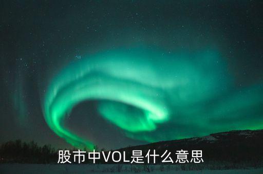 股票vol什么意思，vol股市中代表什么