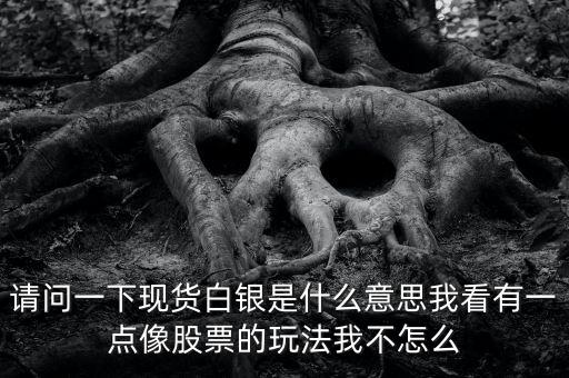 股票白銀是什么意思，我們常說的炒白銀是什么意思