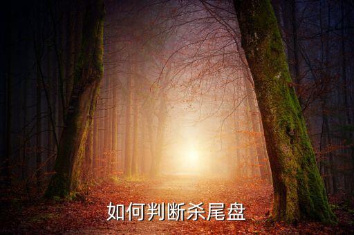 什么是殺尾盤，這兩句話是什么意思