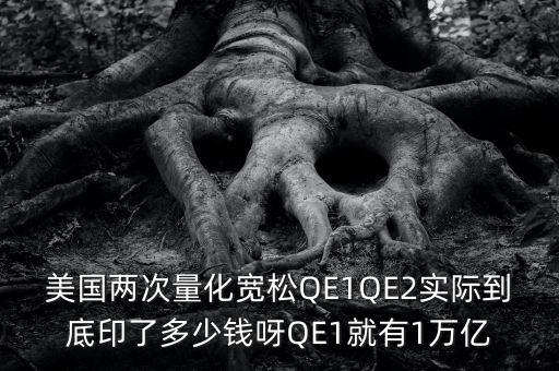 美國(guó)qe1什么時(shí)候推出的，美國(guó)兩次量化寬松QE1QE2實(shí)際到底印了多少錢(qián)呀QE1就有1萬(wàn)億