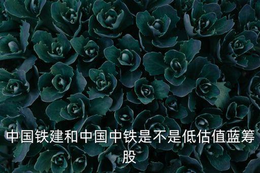 中國(guó)鐵建和中國(guó)中鐵是不是低估值藍(lán)籌股