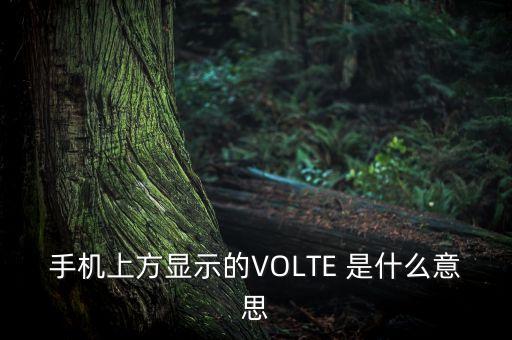 手機(jī)volte是什么意思，手機(jī)上方顯示的VOLTE 是什么意思