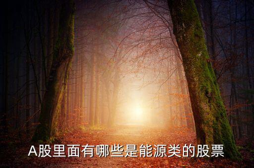能源有什么股票，能源類股票有哪些
