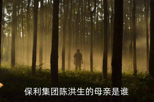 陳洪生為什么被免職，保利集團(tuán)陳洪生的母親是誰