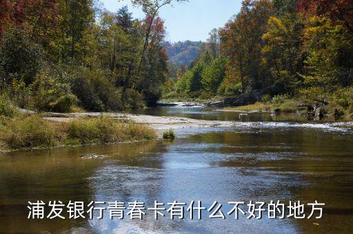 浦發(fā)銀行青春卡有什么壞處，浦發(fā)銀行青春信用卡一定要本科學(xué)歷及以上嗎