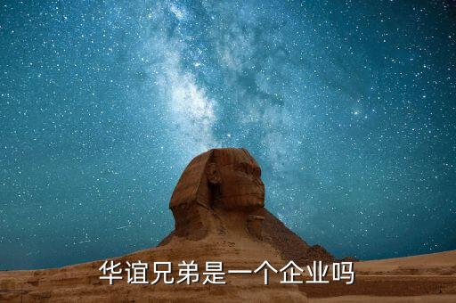 華誼兄弟是一個(gè)企業(yè)嗎