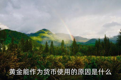 為什么黃金能成為貨幣，黃金為什么能做為貨幣呢