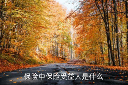 保險中保險受益人是什么