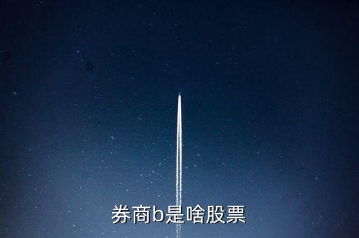 證券b股票是什么，券商b是啥股票