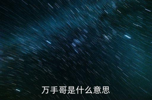 萬(wàn)手哥是什么意思