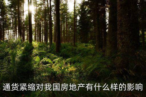 通貨緊縮對我國房地產有什么樣的影響