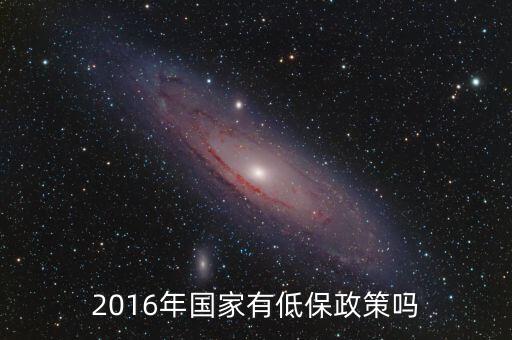 2016年國家有低保政策嗎