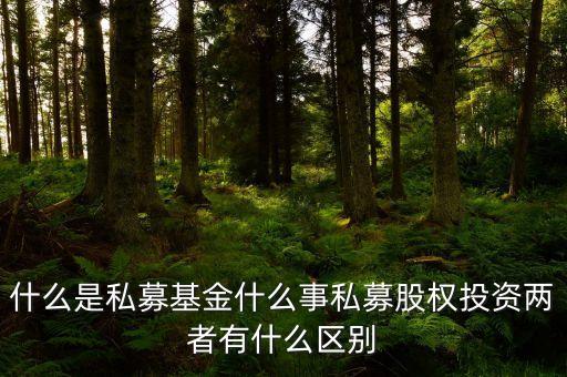 什么是私募基金怎樣買，什么是私募基金