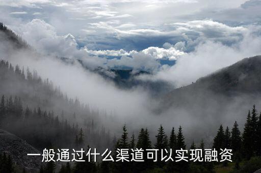 一般通過(guò)什么渠道可以實(shí)現(xiàn)融資