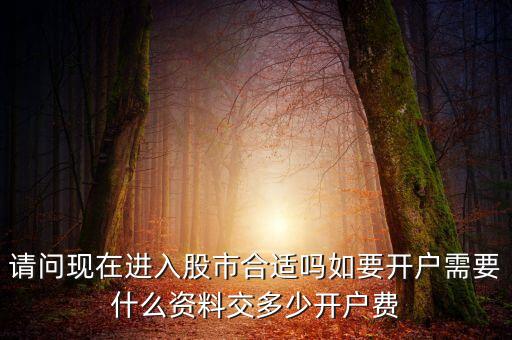 請問現(xiàn)在進(jìn)入股市合適嗎如要開戶需要什么資料交多少開戶費(fèi)