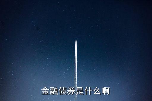 什么是金融債權，金融債券是什么啊