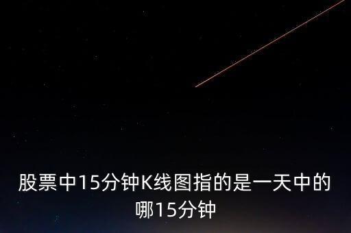 15分鐘k線是什么意思，股票中15分鐘K線圖指的是一天中的哪15分鐘