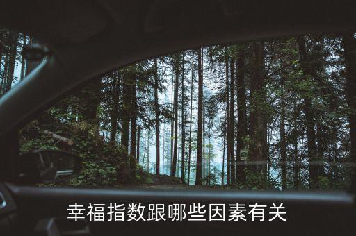 幸福指數(shù)和什么正相關(guān)，幸福指數(shù)取決于什么