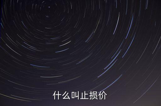 止損價是什么意思，股票上說的止損價具體指什么的呢