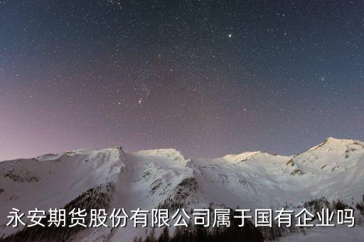 永安期貨股份有限公司屬于國有企業(yè)嗎