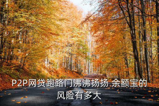p2p跑路是什么風(fēng)險(xiǎn)，P2P網(wǎng)貸跑路門沸沸揚(yáng)揚(yáng) 余額寶的風(fēng)險(xiǎn)有多大