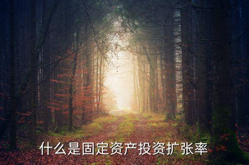 什么固定資產(chǎn)投資增速，什么是固定資產(chǎn)投資擴(kuò)張率