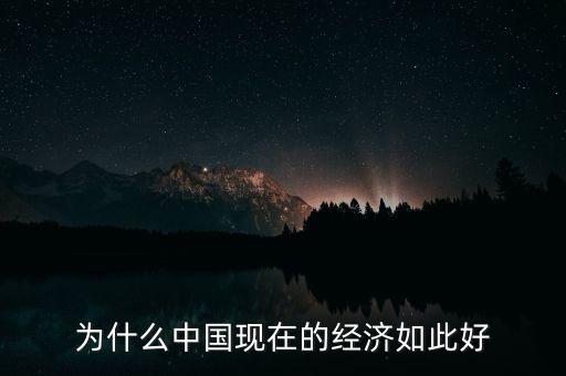 中國(guó)的經(jīng)濟(jì)為什么，為什么中國(guó)現(xiàn)在的經(jīng)濟(jì)如此好