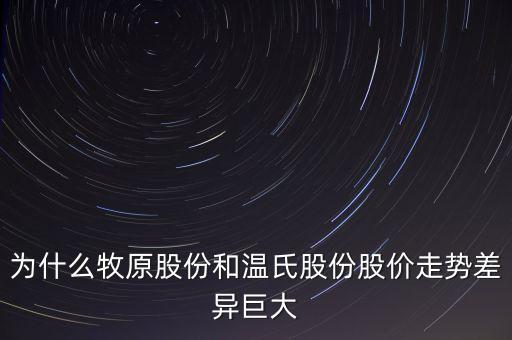 什么叫溫氏股份，為什么牧原股份和溫氏股份股價走勢差異巨大