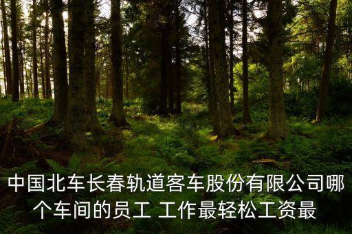 長春北車轉向架都有什么車間，中國北車長春軌道客車股份有限公司哪個車間的員工 工作最輕松工資最