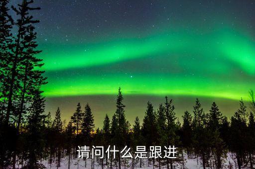 請問什么是跟進
