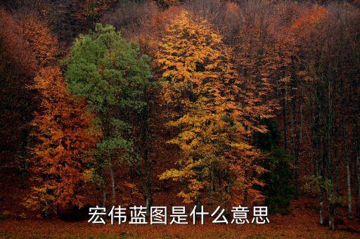 宏偉藍(lán)圖的藍(lán)是什么藍(lán)，按照宏偉藍(lán)圖里的宏偉藍(lán)圖指的是什么