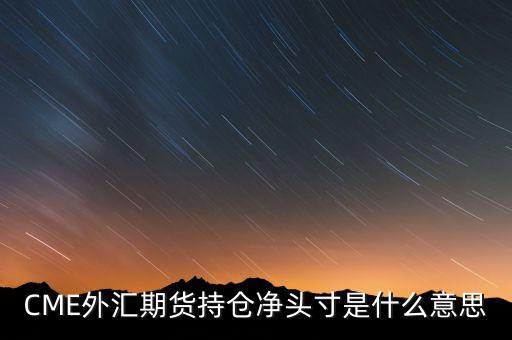 持倉(cāng)頭寸什么意思，達(dá)到或超過(guò)美國(guó)商品期貨交易委員會(huì)規(guī)定的持倉(cāng)報(bào)告標(biāo)準(zhǔn)的頭寸這里