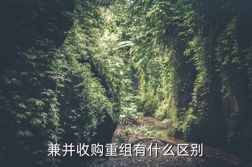 兼并收購(gòu)重組有什么區(qū)別